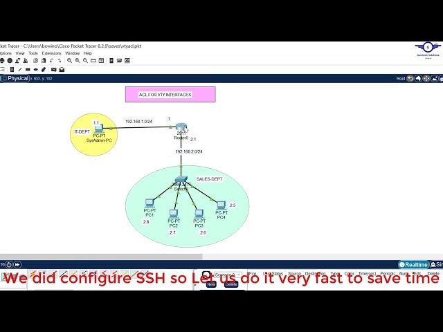 19. How to Configure ACLs for VTY Interfaces - Standard Access Control List to Secure VTY lines