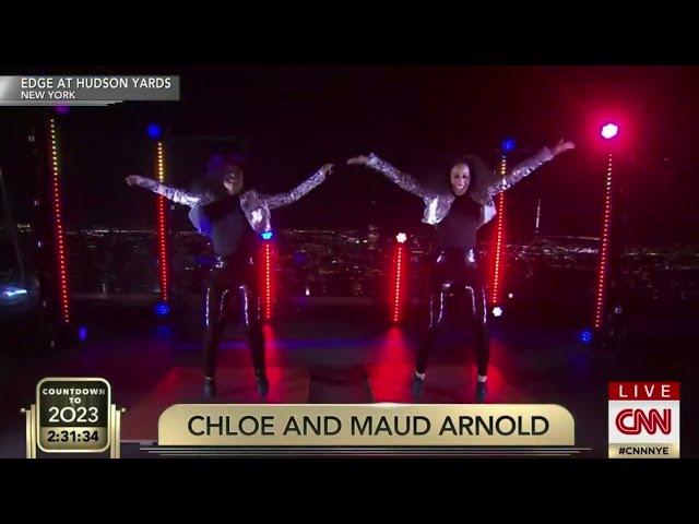 Chloe And Maud Arnold Perform On CNN To Ariana Grande