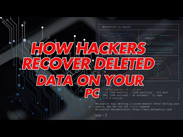 How Hackers Recover Deleted Files on your PC