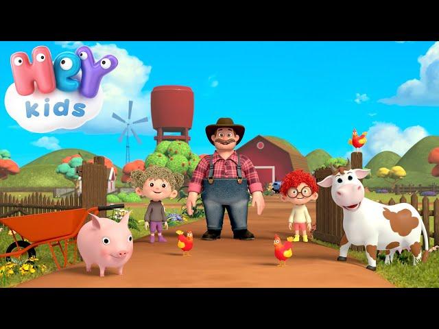 Op De Boerderij  Boerderijdieren  Peuterliedjes Nederlands | HeyKids - Kinderfilmpjes