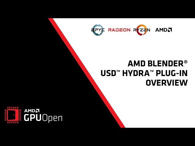 AMD USD Hydra Plug-in for Blender Overview