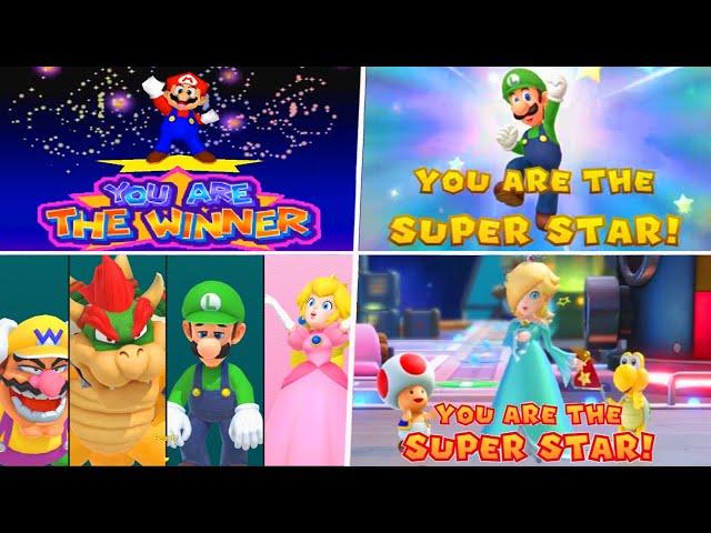 Evolution of Mario Party Super Star Ceremony (1998 - 2021)