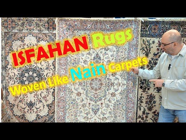 Isfahan Carpets Woven Like Nain Rugs: A mix of Persian rug cultures