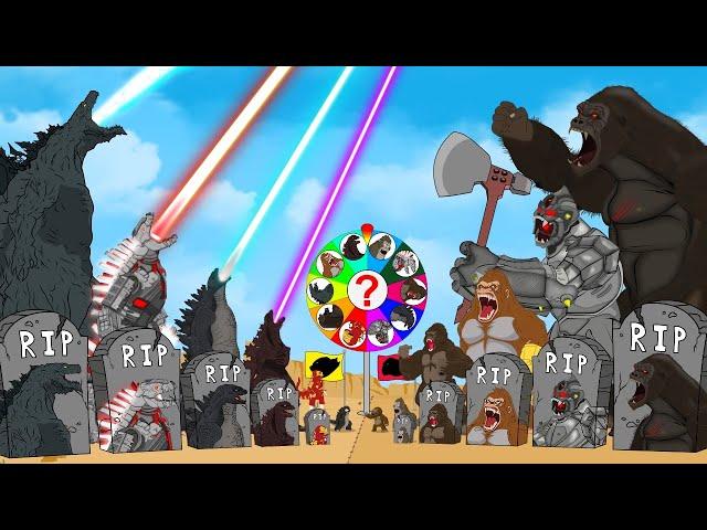 Evolution of GODZILLA vs KONG: Monsters Ranked From Weakest To Strongest? FUNNY | Godzilla Cartoons