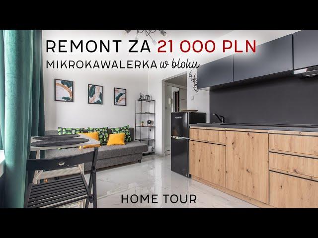 17m2 mikrokawalerka w bloku + CENY | HOME TOUR