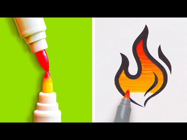 Cool Drawing Techniques & Art Hacks For Beginners