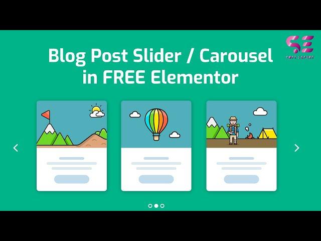 How To Make A Blog Post Slider On Elementor For Free - Post Carousel in Elementor