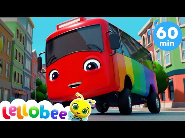 10 Little Buses! | @Lellobee City Farm - Cartoons & Kids Songs  | Learning Videos | Kids Songs