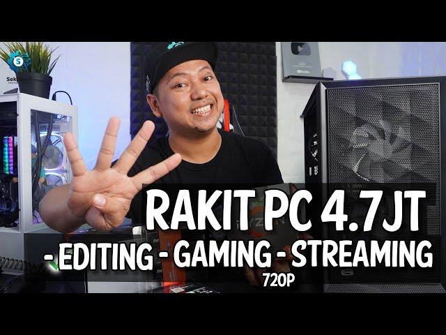 RAKIT PC 4.7Jt Semua Komponen baru Pake Ryzen 5 5500GT #RakitPC218