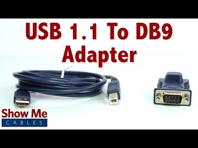 Easy To Use USB 1.1 To DB9 Adapter - Connect Serial Devices To Your Laptop #23-107-025