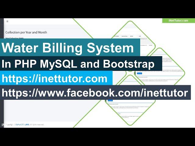 Water Billing System in PHP and MySQL