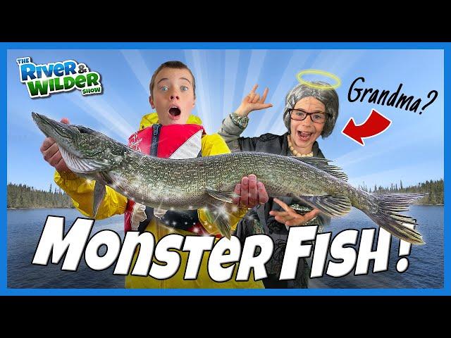 Kids catch MONSTER fish... with GRANDMA'S secret lure?