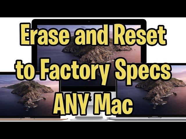 Erase and Reset Mac to Factory Specs before selling 2019 guide