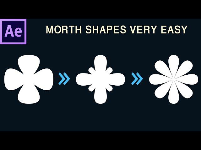 How to make Morph Shapes in After Effects - Simple Method - 141