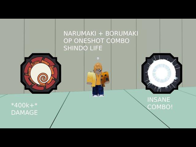 NARUMAKI + BORUMAKI OP ONESHOT COMBO | Shindo Life Roblox