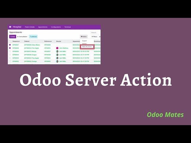 Server Action In Odoo || Add Action To Action Button In Odoo || Odoo Server Action