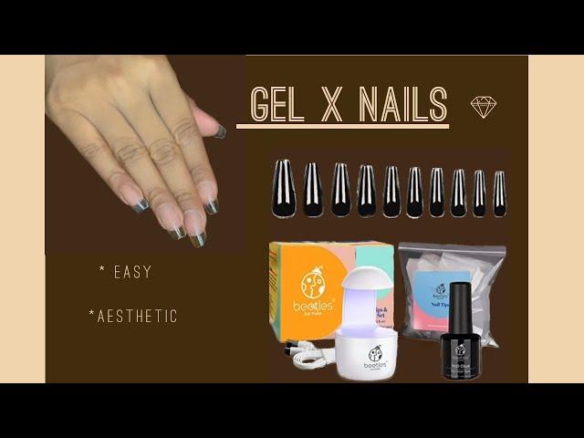 APRES NAIL X DUPE TUTORIAL/REVIEW | NUDE NAILS | FIRST TIME USING BEETLE NAIL TIP AND GLUE GEL KIT