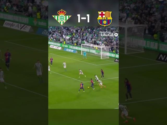 Real Betis vs Fc Barcelona 2-2 highlights #football #youtube #shorts