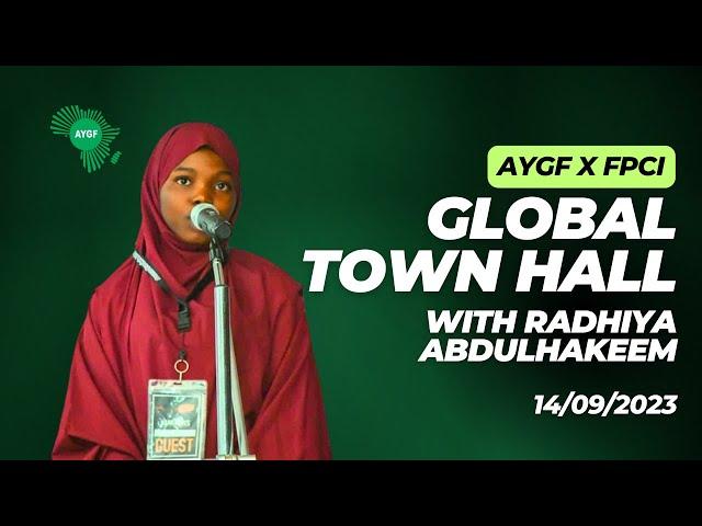 AYGF GLOBAL TOWN HALL 2023 MESSAGE