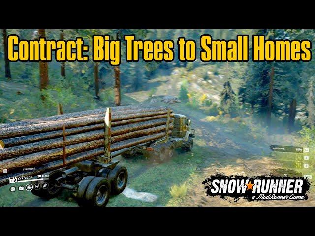 SnowRunner | Big Trees to Small Homes | Wisconsin USA