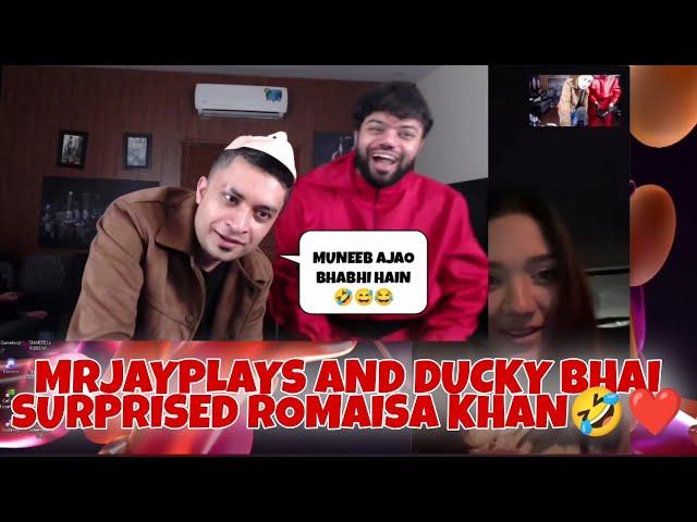 MrJayPlays And Ducky Bhai Surprised Romaisa Khan On Her Birthday ️ | #mrjayplays #duckybhai