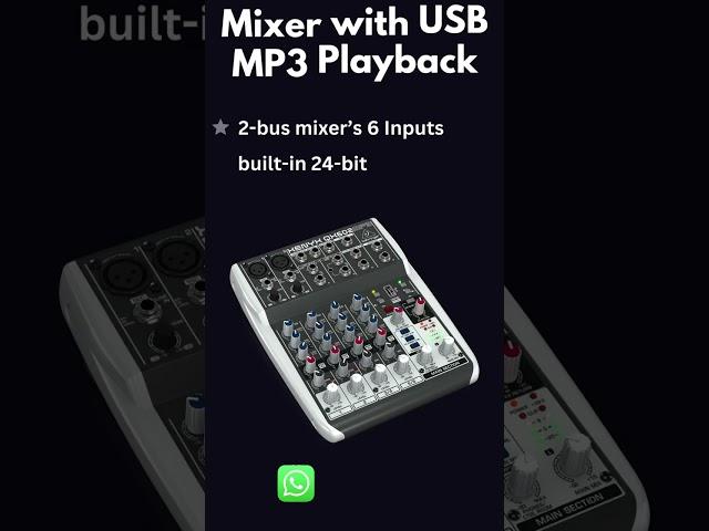 Behringer XNYX QX602MP3 Mixer shorts @saatvikpasystem #mixer #pasystem  #audiovideosolution