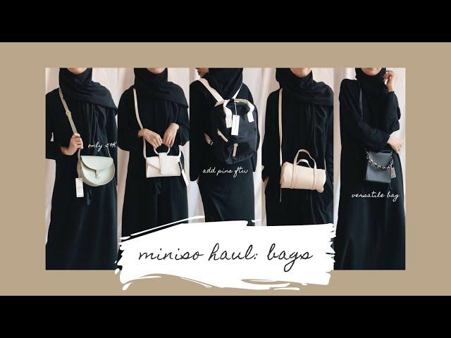 haul: bag + mix & match / haul tas, mulai dari 59.000 / miniso haul #citraamr