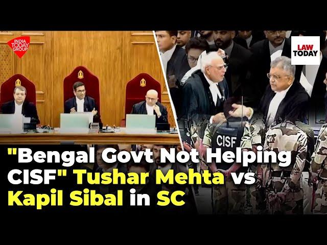 "Bengal Govt Not Giving Accommodation to Central Forces" Tushar Mehta vs Kapil Sibal in SC