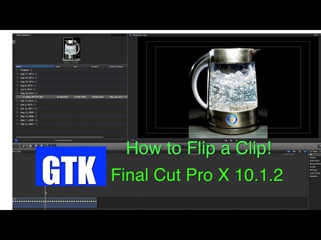 Flipping a Clip in Final Cut Pro X 10.1.2