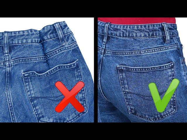 How to discreetly downsize jeans to fit you perfectly easily!