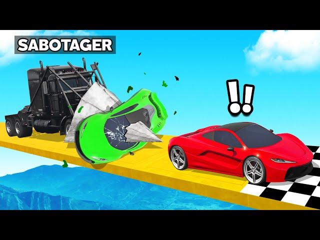 Sabotager vs 2 NOOBS in 1v1 RACE! (GTA 5)