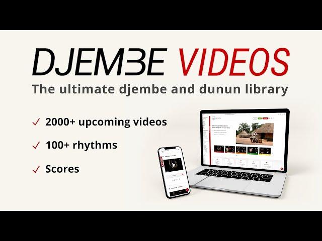 DJEMBE VIDEOS  - Website Announcement | Online Djembe and Dunun Lessons