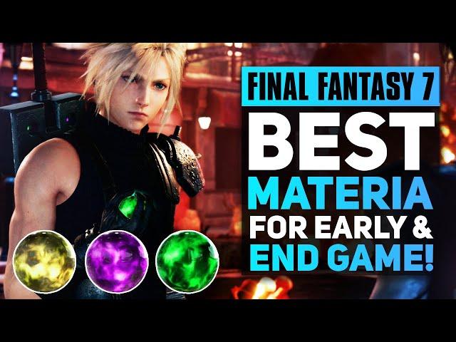 Final Fantasy 7 Remake: 10+ Best Materia For EARLY & END GAME You Need To Get (FF7R Best Items)