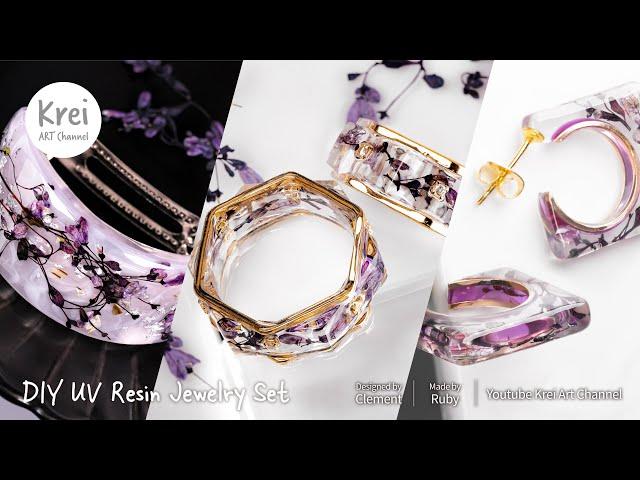 【UVレジン】DIY 紫の花の魔法のコレクション〜 UV Resin The Magical Collection of Purple Flowers