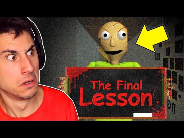 I Beat Baldi's Basics FINAL LESSON!