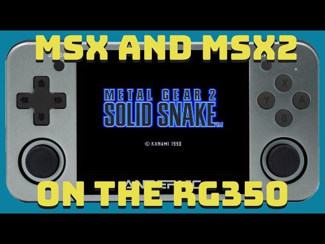 How to play MSX and MSX2 games on the RG350