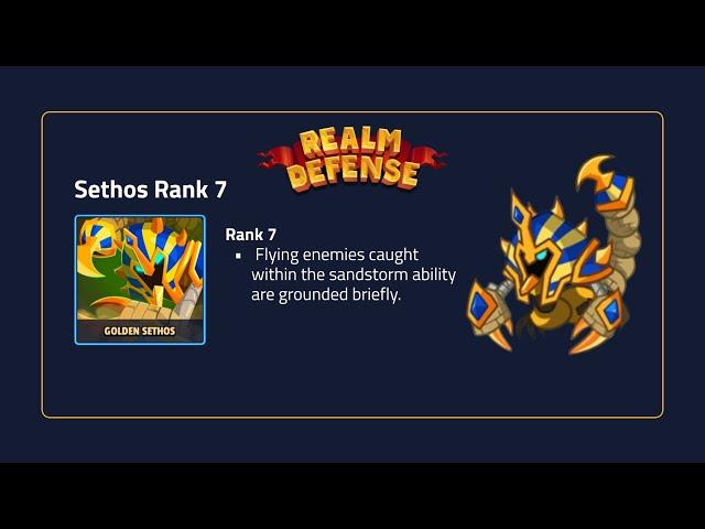 Sethos Rank 7 Review - Realm Defense