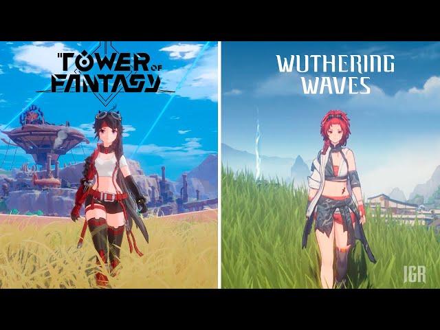 Tower of Fantasy VS Wuthering Waves - Details and Physics Comparison