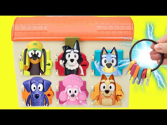 Bluey and Bingo Surprise Doors with Keys + DIY Crafts for Kids