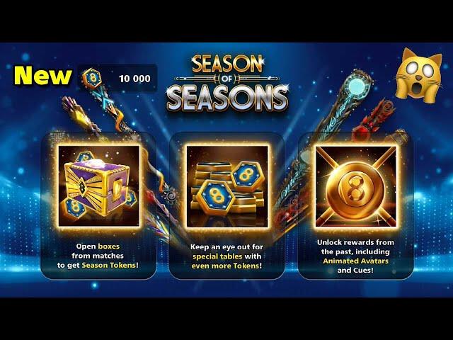 8 Ball Pool Season of Seasons  Animated Cues And Avatars New