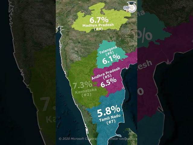 Top 7 Indian states by GDP growth #upsc #ias #cse #ips