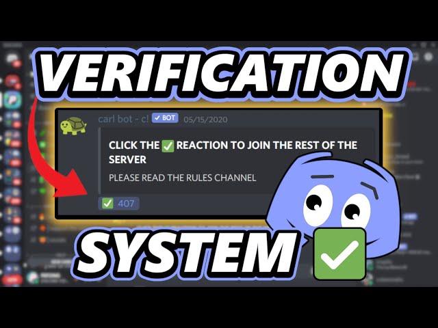 How to make a Discord verification system (2021)