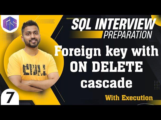 Foreign Key with On Delete Cascade with Execution