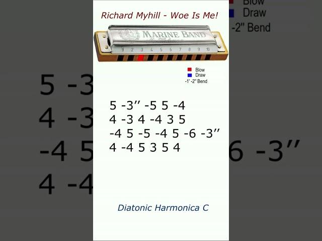 Richard Myhill - Woe Is Me! Beautiful music on diatonic harmonica C