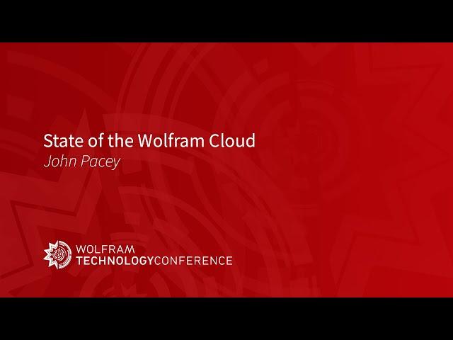 State of the Wolfram Cloud