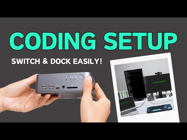 KVM switch and docking solution for your dual-screen coding setup (iDock C10)