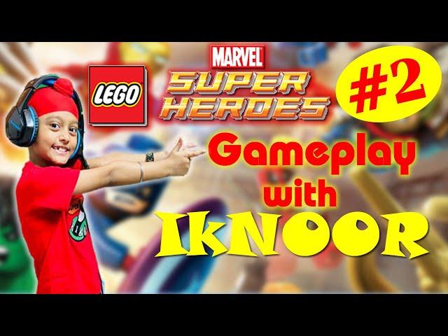 Lego Marvel Super Heroes Gameplay with Iknoor ll Iknoor's World ll Part 2 ll Playstation 4