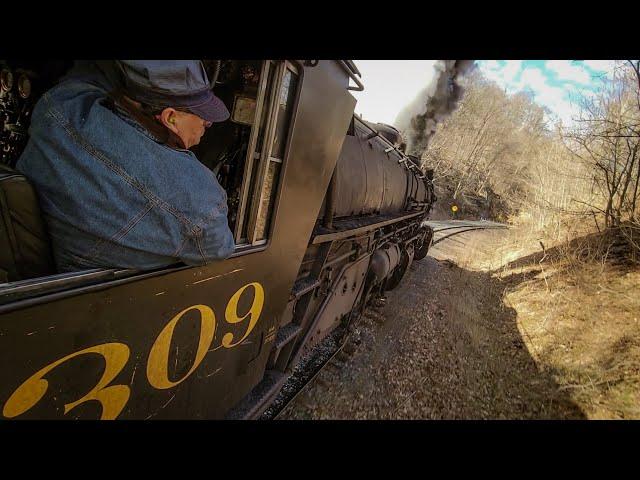 Western Maryland Scenic Railroad - C&O 1309 Cab Ride To Frostburg