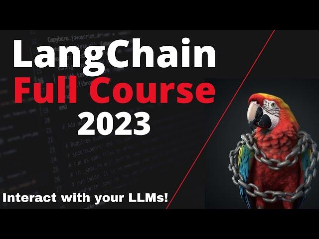 LangChain ️ - COMPLETE TUTORIAL - Basics to advanced concept!