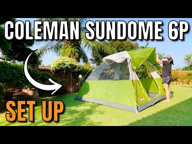 How to Set Up the Coleman Sundome 6-Person Tent